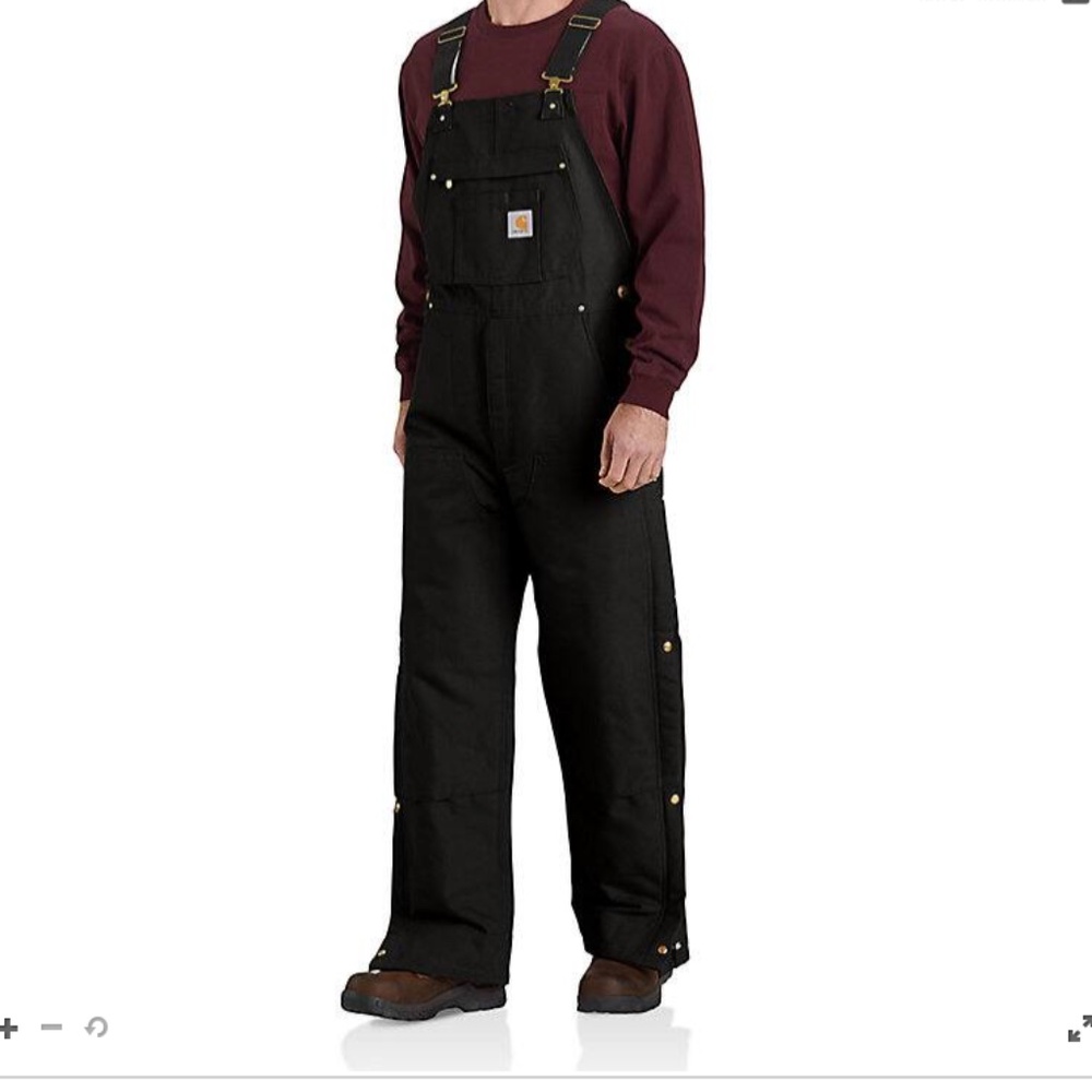 Carhartt Loose Fit Firm Duck Insulated Bib Overall